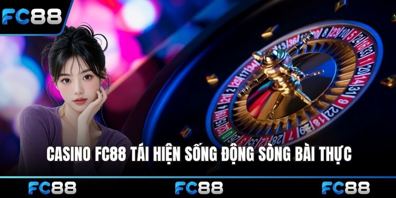 Casino FC88 tái hiện sống động sòng bài thực