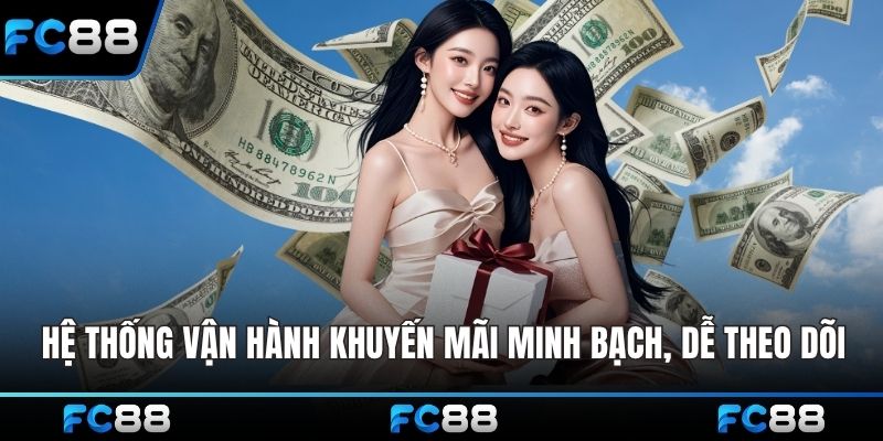 Hệ thống vận hành khuyến mãi minh bạch, dễ theo dõi